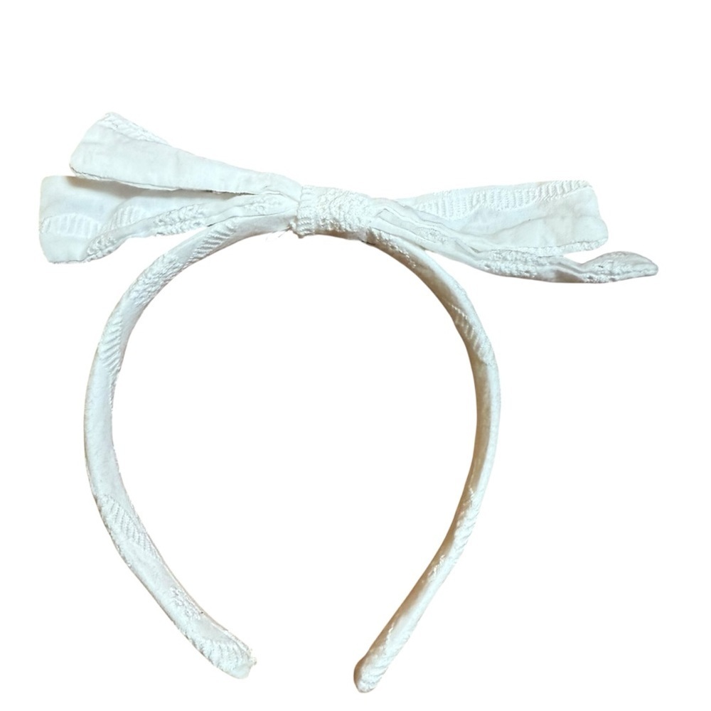 ZARA White Bow Headband Girls Toddler Hair Accessory
